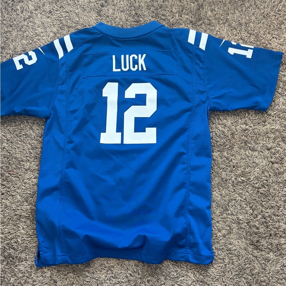Nike youth colts Blue and White Jersey